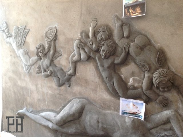 đắp phù điêu tại hà tĩnh