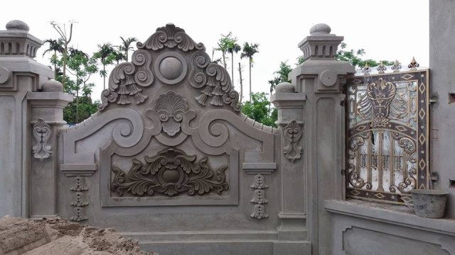 đắp phù điêu xi măng tại hà tĩnh