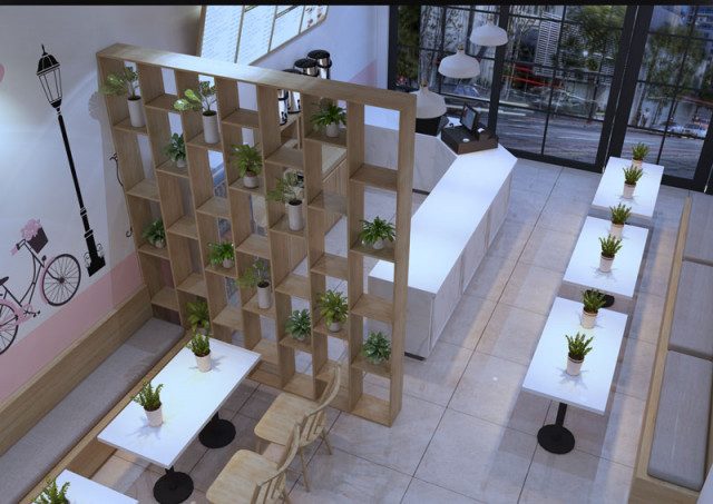 mẫu thiết kế quán trà sữa đẹp