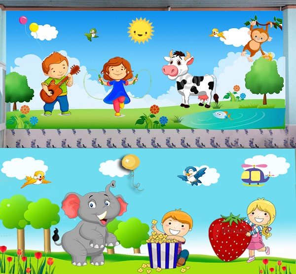 vẽ tranh tường mầm non tại nghệ an 1