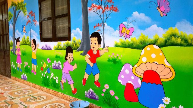 vẽ tranh tường tại nghệ an