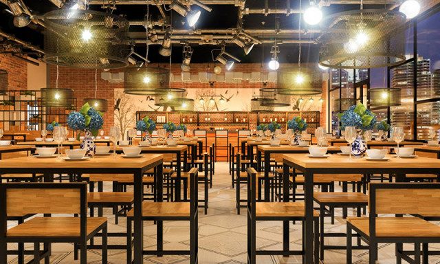 thi công nội thất nhà hàng giá rẻ tại Nghệ An