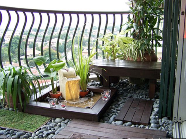 Thi công tiểu cảnh ban công tại hà tĩnh