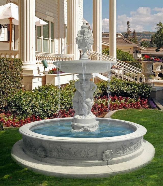 Thi công tiểu cảnh đài phun nước tại hà tĩnh