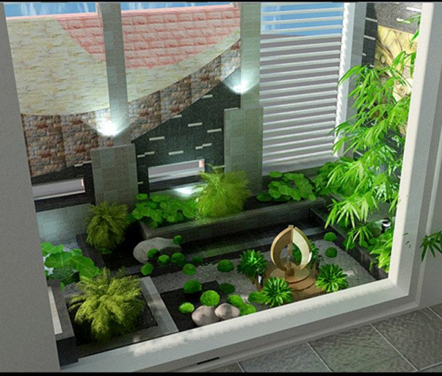 Thi công tiểu cảnh giếng trời tại hà tĩnh