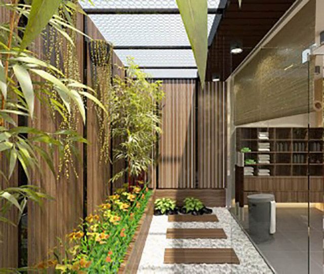 Thi công tiểu cảnh giếng trời tại nghệ an