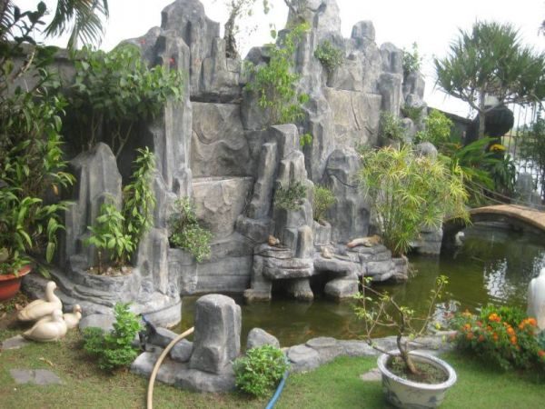 Thi công tiểu cảnh hòn non bộ tại hà tĩnh