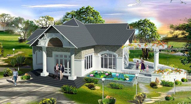 Thiết kế thi công sân vườn tại Nghệ an