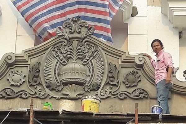 đắp hoa văn tân cổ điển miền bắc 2