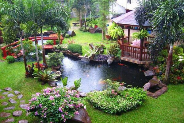 thi công tiểu cảnh sân vườn 7