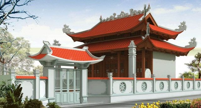 Thiết kế thi công nhà thờ họ từ đường theo phong thủy