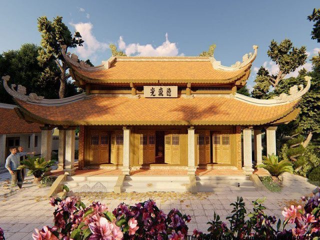 Thiết kế thi công nhà thờ họ từ đường theo phong thủy
