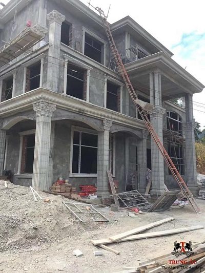 đội thợ đắp phào chỉ đầu cột tại nghệ an hà tĩnh 10