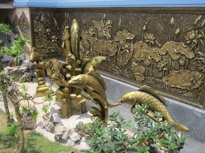 đội thợ đắp vẽ hàng rào tại nghệ an hà tĩnh 1