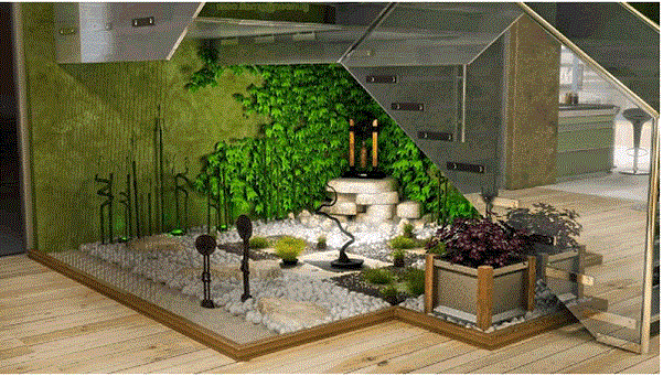 thiết kế thi công tiểu cảnh cầu thang tại nghệ an hà tĩnh 6