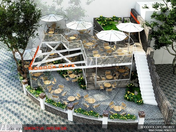 thiết kế thi công quán cafe tại tp vinh nghệ an 1