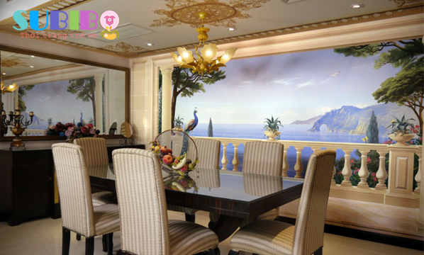 vẽ tranh tường phòng khách tại nghệ an hà tĩnh 11