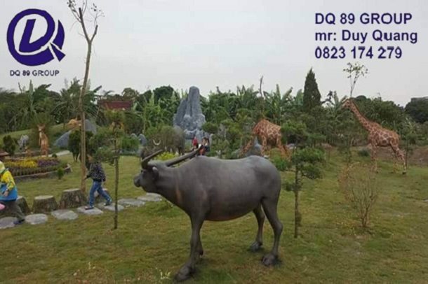 đắp con thú vật công viên sân vườn 3