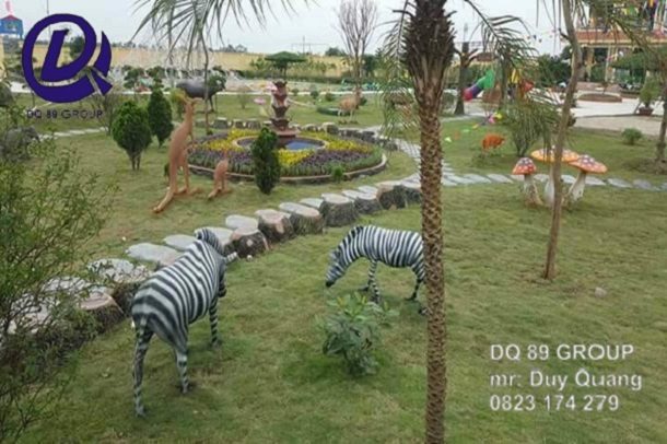 đắp con thú vật công viên sân vườn 5