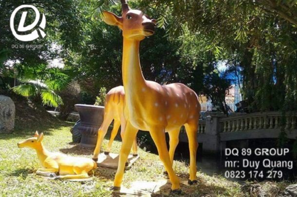 đắp con thú vật công viên sân vườn 9