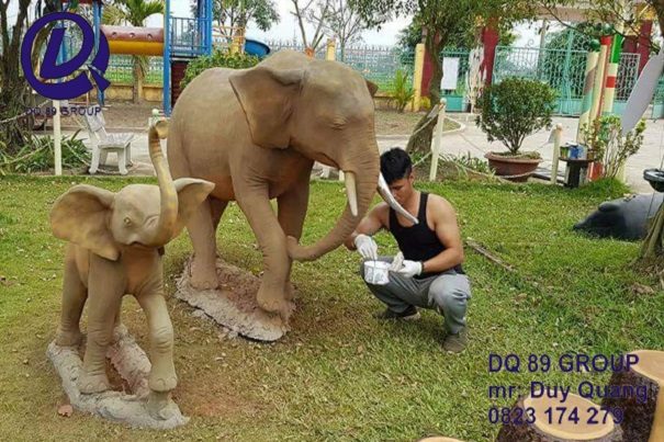 đắp đúc tượng con thú vật 12