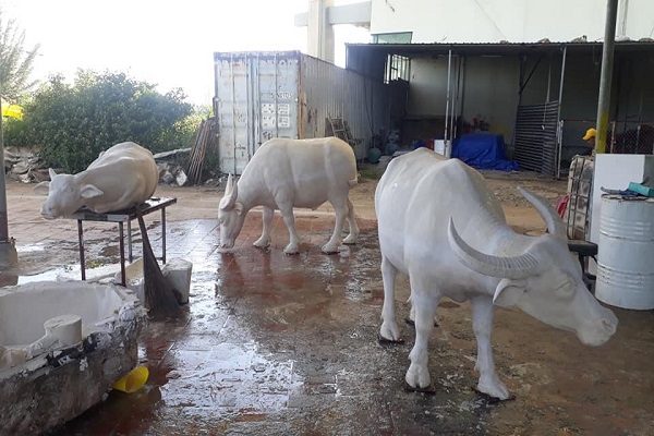 đắp đúc tượng con thú vật 2