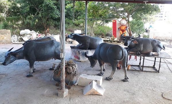 đắp đúc tượng con thú vật 4